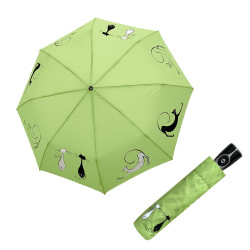 Fiber Magic Best Friends lime - dámský plně automatický deštník
