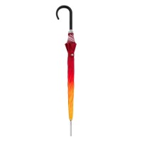 Carbonsteel Long AC Fusion red/yellow - dámský holový vystřelovací deštník