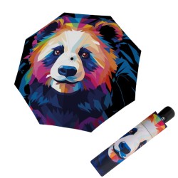 Modern Art Magic Mighty Panda - dámský plně automatický deštník