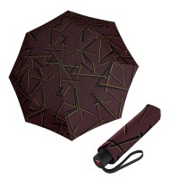 KNIRPS A.050 MEDIUM Kombat chianti - elegantní dámský skládací deštník