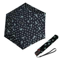 Knirps U.200 Duomatic rainyday black - elegantní dámský plně automatický deštník