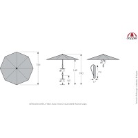 Expert Multi Push Up 160 cm - slunečník/deštník