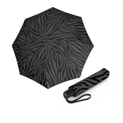 KNIRPS A.200 MEDIUM DUOMATIC Zebra Black - elegantní dámský plnoautomatický deštník