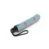 KNIRPS A.200 MEDIUM DUOMATIC Magicdots Sky - elegantní dámský plnoautomatický deštník