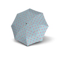 KNIRPS A.200 MEDIUM DUOMATIC Magicdots Sky - elegantní dámský plnoautomatický deštník