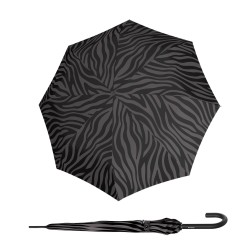 KNIRPS A.760 STICK AUTOMATIC Zebra Black - elegantní holový vystřelovací deštník