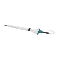 Knirps C.760 Stick Transparent Stardust Agave - průhledný dámský holový deštník